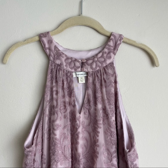 Francesca’s Lilac/Purple Embroidered Dress - Picture 3 of 8